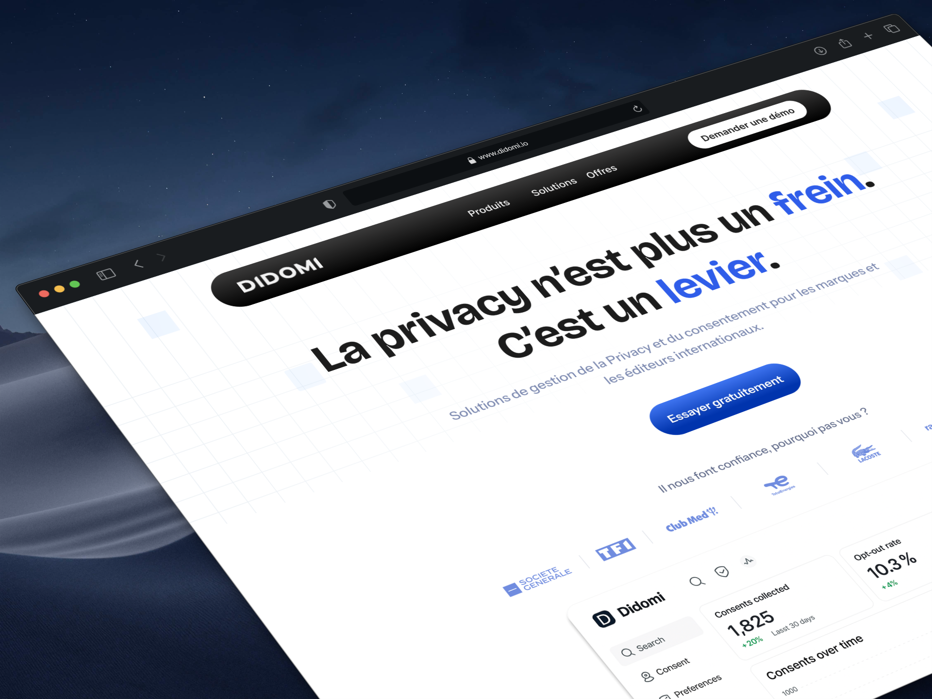 Nouvelle section hero pour Axonaut, CRM et outil de gestion pour PME