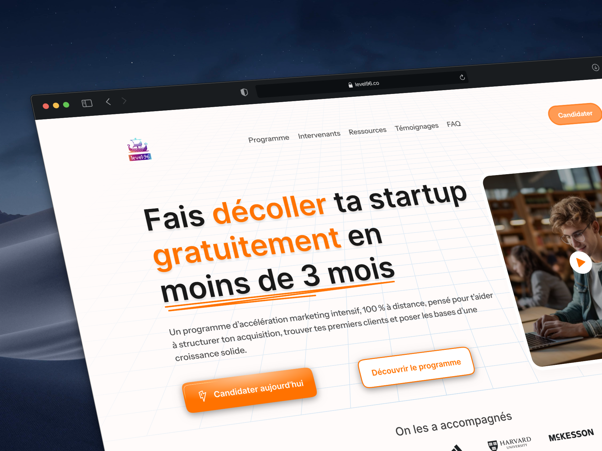 Nouvelle section hero pour Axonaut, CRM et outil de gestion pour PME