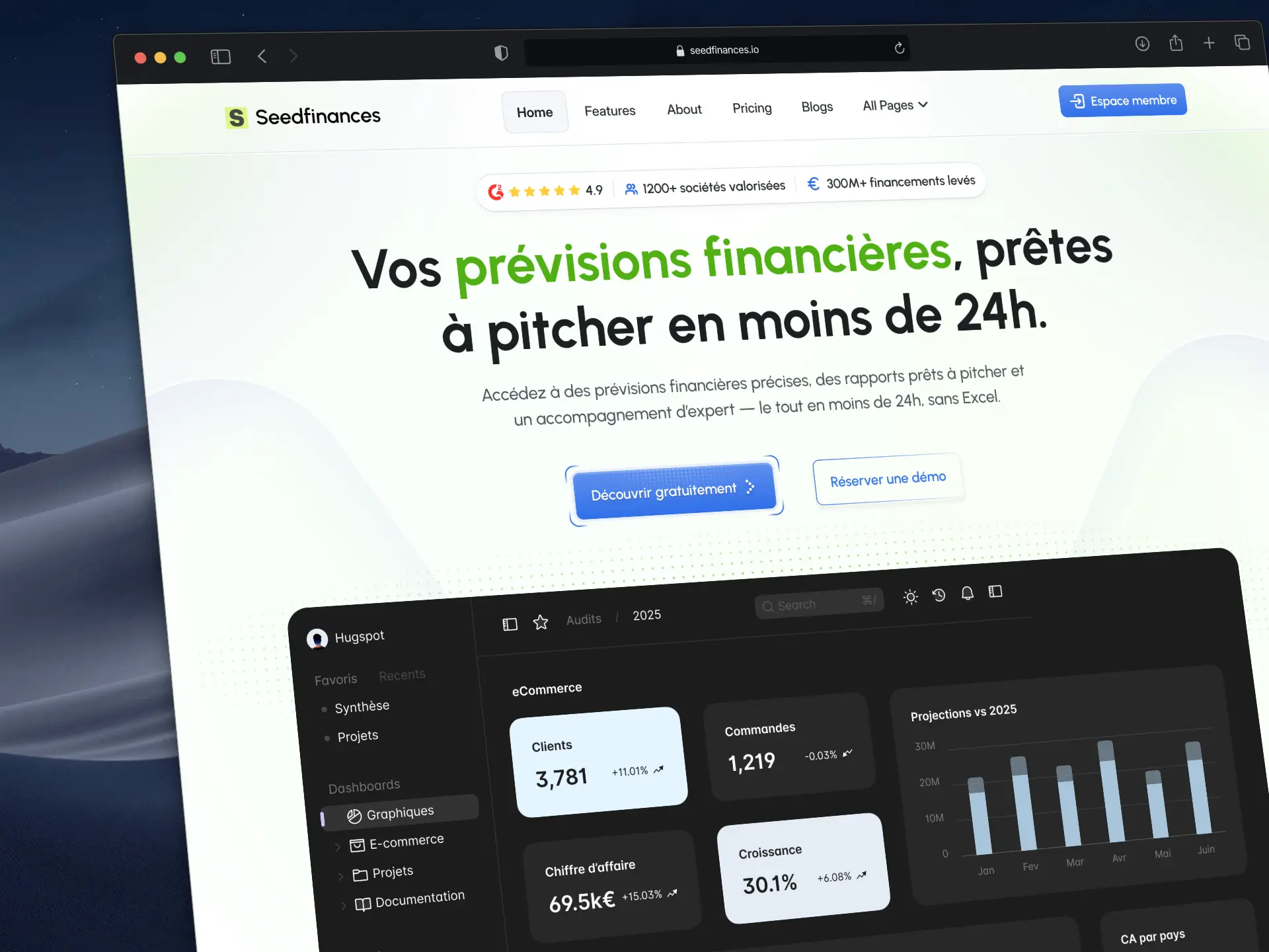 Nouvelle section hero pour Axonaut, CRM et outil de gestion pour PME