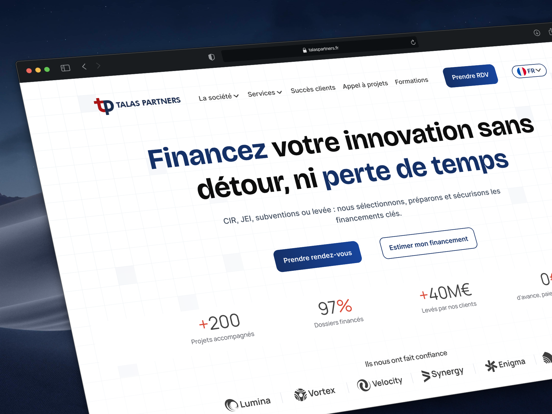 Nouvelle section hero pour Axonaut, CRM et outil de gestion pour PME